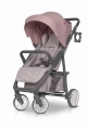 EURO-CART FLEX Powder Pink – ultra lekki wózek spacerowy w pudrowym różu z dużym koszem i amortyzowanymi kołami