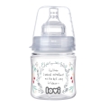Butelka LOVI Indian Summer 120 ml – przezroczysta butelka z dynamicznym smoczkiem i modnym wzorem. Idealna do karmienia niemowląt od urodzenia.