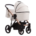 bebetto pascal premium class stella beżowy wozek 2w1 spacerowka z budka szeroka ochrona przed sloncem