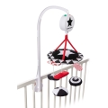 Karuzela z pozytywką Canpol babies SENSORY TOYS na łóżeczko – kontrastowe kolory i delikatne melodie dla niemowląt.