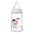 Butelka EasyStart Bonjour Paris z przezroczystym smoczkiem, 240 ml, dla niemowląt.