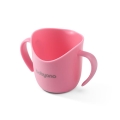 Różowy kubek treningowy BabyOno 1463-04 FLOW dla dzieci, lekki i ergonomiczny, idealny do nauki picia.