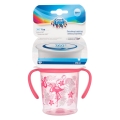Kubek Canpol babies 360° JUNGLE 270 ml w oryginalnym opakowaniu – bezpieczny produkt BPA free, stworzony dla dzieci 6m+. Pomaga w nauce samodzielnego picia bez rozlewania.