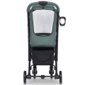 Tylny widok wózka spacerowego Euro-cart VOLT Black Edition z otwartą siateczką dla lepszej cyrkulacji powietrza