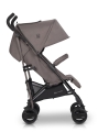 Euro-Cart EZZO wózek spacerowy parasolka w kolorze taupe – lekki, składany wózek z dużą budką i amortyzacją, idealny na codzienne spacery