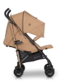 Euro-Cart EZZO wózek spacerowy carmel z dużą budką przeciwsłoneczną – komfortowy wózek z amortyzacją i regulacją oparcia