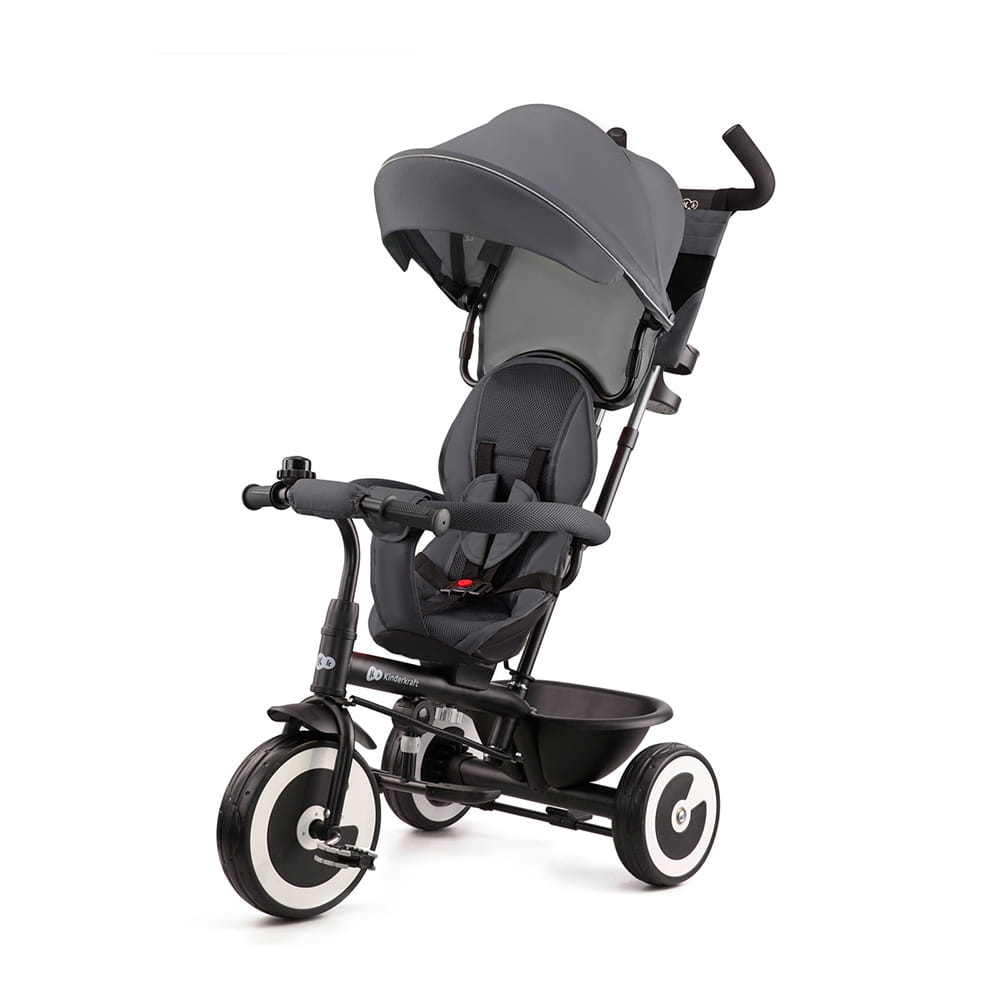 Kinderkraft Aston rowerek trójkołowy malachite grey szary.jpg