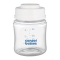 Szczelna butelka Canpol babies 120 ml z nakrętką – idealna do przechowywania i podgrzewania mleka matki.