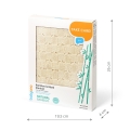Babyono 1479 praktyczny rozmiar 75x100 cm – odpowiedni do łóżeczka, wózka i na spacer