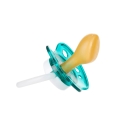 Lateksowy smoczek Canpol babies TOYS anatomiczna gumka z kauczuku i przezroczysta tarczka z otworami wentylacyjnymi, zapewniająca bezpieczne użytkowanie dla dziecka 18m+