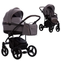 Wózek dziecięcy 2w1 Bebetto Bresso Onyx 04 szary – gondola i spacerówka