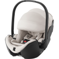 Fotelik samochodowy Britax Römer Baby-Safe Pro w kolorze beżowym lux Soft Taupe, z tapicerką premium i osłoną przeciwsłoneczną