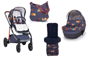 Wózek 2w1 Cosatto Wow Continental - Parc + Śpiworek + Torba + Adaptery