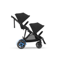 Cybex e-Gazelle wózek spacerowy dla 2 dzieci moon black