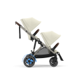 Cybex e-Gazelle wózek spacerowy dla 2 dzieci seashell beige