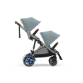 Cybex e-Gazelle wózek spacerowy dla 2 dzieci stormy blue