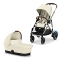 Cybex e-Gazelle wózek dziecięcy 2w1 seashell beige