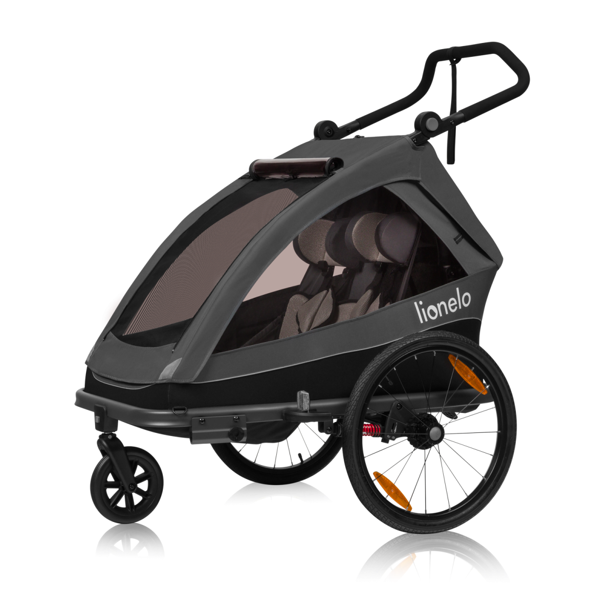 Lionelo przyczepka rowerowa Cama Grey Graphite grafitowy