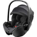 Fotelik samochodowy Britax Römer Baby-Safe Pro w kolorze czarnym Classic Deep Black, z ergonomiczną wkładką i regulowanym daszkiem