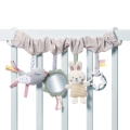 Babyono 1578 zawieszka zawiera grzechoczącego ptaszka, szeleszczącego króliczka i lusterko