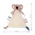 Babyono 1559 kolorowe metki i supełki – zachęcają do eksploracji i rozwijają dotyk kocyk-przytulanka koala Charlie