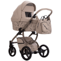 Wózek 2w1 Bebetto Luca X Eva Minge z gondolą z okienkiem podglądającym