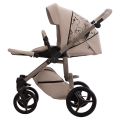 Wózek spacerowy Bebetto Luca X Eva Minge z funkcją regulacji do pozycji leżącej, komfortowy i bezpieczny