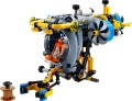 lego technic badawcza lodz podwodna ruchome śmigła i mechaniczny chwytak