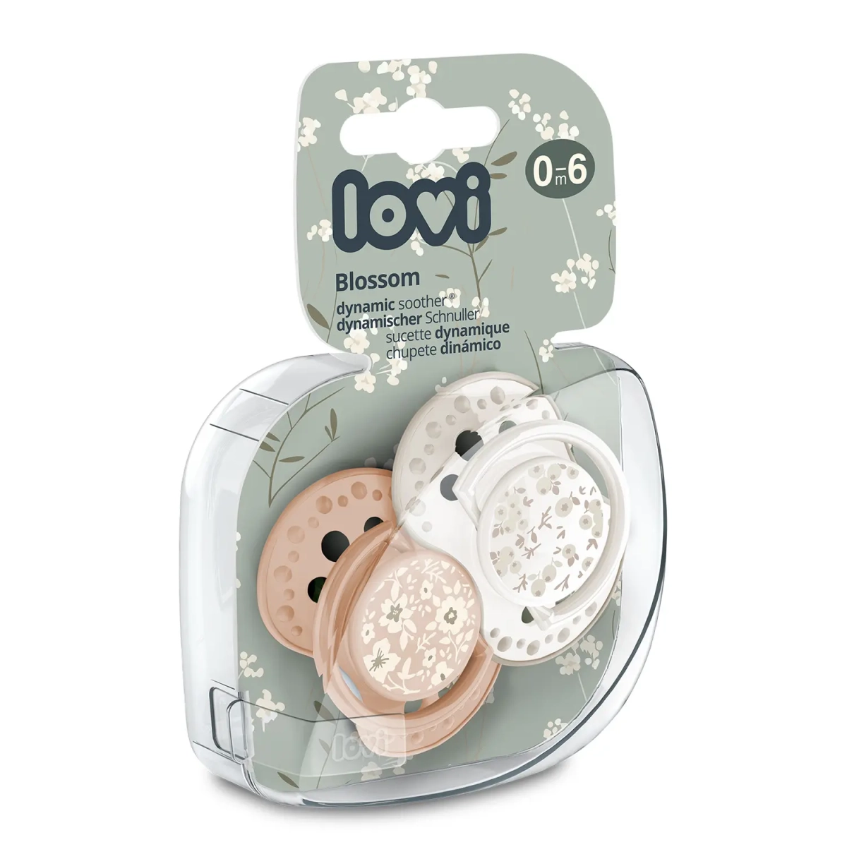 lovi 22-921 smoczek dynamiczny blossom ivory