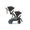 Cybex e-Gazelle wózek spacerowy dla 2 dzieci chocolate brown