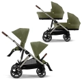 Cybex Gazelle S wózek 2w1 bliźniaczy moss green
