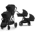 Cybex Gazelle S wózek 2w1 bliźniaczy moon black