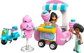 Mobilne stoisko z watą cukrową ciągnięte przez skuter lego friends 42643