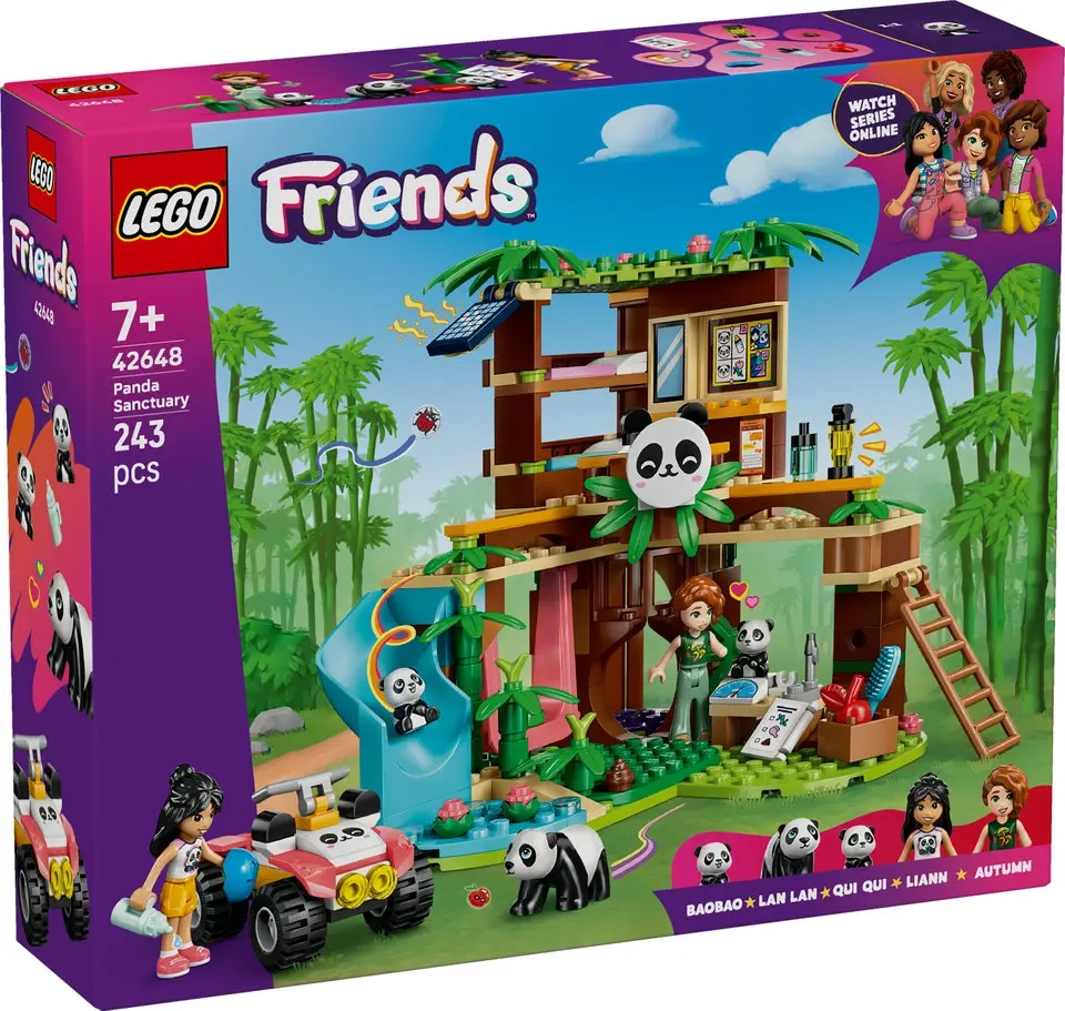 lego friends opieka nad pandami w rezerwacie 42648