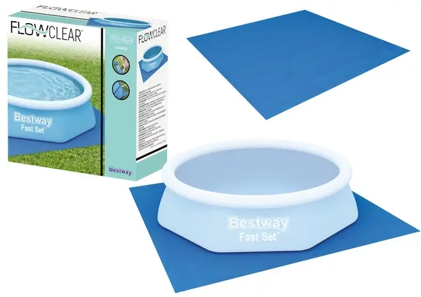 Bestway kwadratowa niebieska mata pod basen 58000
