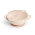 Babyono 1063-06 Miseczka z przyssawką i łyżeczką beżowa