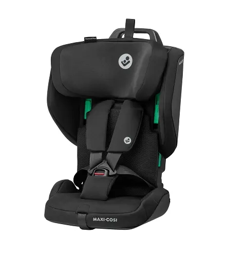 Maxi-Cosi Nomad Plus Authentic Black – kompaktowy, składany fotelik samochodowy dla dzieci z 5-punktową uprzężą i ochroną boczną