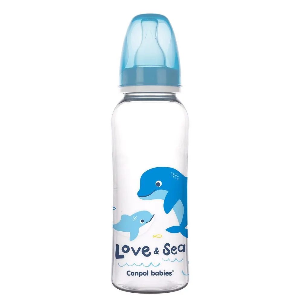 Canpol babies 59/400 niebieska butelka wąska 250 ml LOVE & SEA