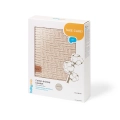 Opakowanie kocyka Babyono 1647 z bawełny organicznej 75x100 cm prezentuje ekologiczny produkt dla niemowląt, stworzony z myślą o bezpieczeństwie i wygodzie malucha
