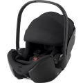 Fotelik samochodowy Britax Römer Baby-Safe Pro w kolorze czarnym lux Onyx Black, z ergonomiczną wkładką i daszkiem przeciwsłonecznym
