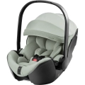 Fotelik samochodowy Britax Römer Baby-Safe Pro w kolorze zielonym lux Sage Green, z miękką wkładką i regulowanym daszkiem
