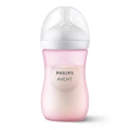 Philips Avent Responsywna Natural Butelka 260 ml różowa – ergonomiczna butelka do karmienia niemowląt z miękkim smoczkiem responsywnym, wykonana z bezpiecznego materiału wolnego od BPA