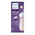 Philips Avent Natural Response Butelka 260 ml różowa w opakowaniu – fioletowe pudełko z opisem „Natural Response”, prezentujące butelkę dla niemowląt z antykolkowym smoczkiem, idealną do łączenia karmienia piersią i butelką