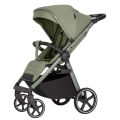 Zielony wózek spacerowy Bravo SL Deluxe Mosaic Green z lekką aluminiową ramą i miękką amortyzacją, doskonały na każdą pogodę