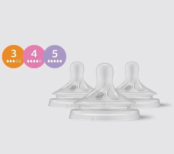 Philips Avent SCY960/03 Responsywny Smoczek Natural - zestaw z różnymi przepływami