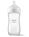 Philips Avent Responsywna butelka Natural szklana 240 ml – bezpieczna butelka dla niemowląt z responsywnym smoczkiem do karmienia piersią i butelką
