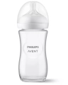 Philips Avent Responsywna butelka Natural 240 ml ze szklaną konstrukcją i osłoną smoczka – higieniczna i odporna na wysokie temperatury
