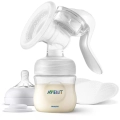 Kompletny zestaw Philips Avent SCF430/10 laktator ręczny z butelką, smoczkiem i wkładkami laktacyjnymi – idealny do odciągania pokarmu w domu i w podróży