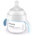 Philips Avent SCF263/61 Natural Response kubek treningowy 125 ml z niebieskimi uchwytami i smoczkiem antykolkowym – bezpieczny kubek do nauki samodzielnego picia