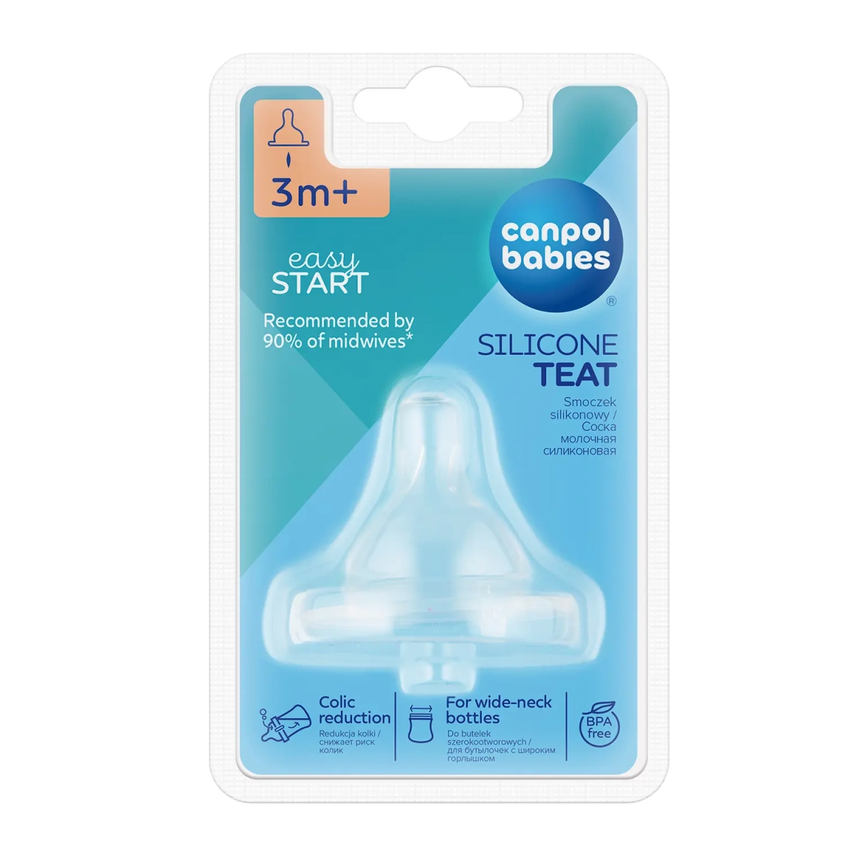 Smoczek silikonowy Canpol babies EasyStart w oryginalnym opakowaniu.
